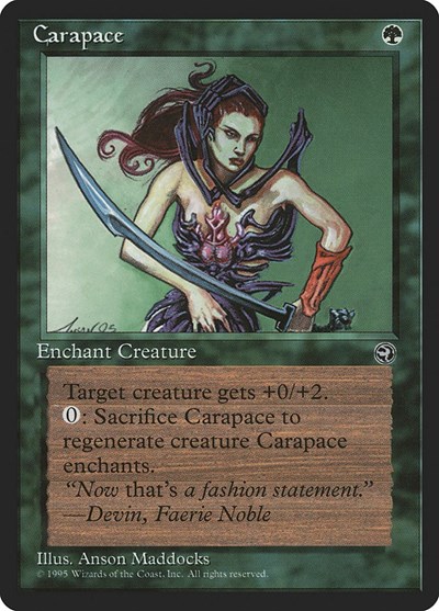 Carapace (Version 2) from HML #84b, Magic: The Gathering card