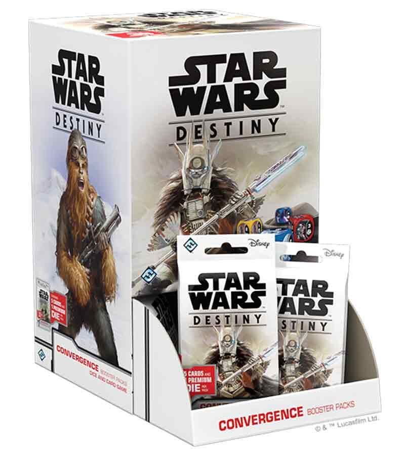 star wars destiny convergence booster box TCG: Spirit Of Rebellion [Dice & Cards] The Convergent Destinies Booster Set features familiar fan Star Wars Destiny: Convergence Booster