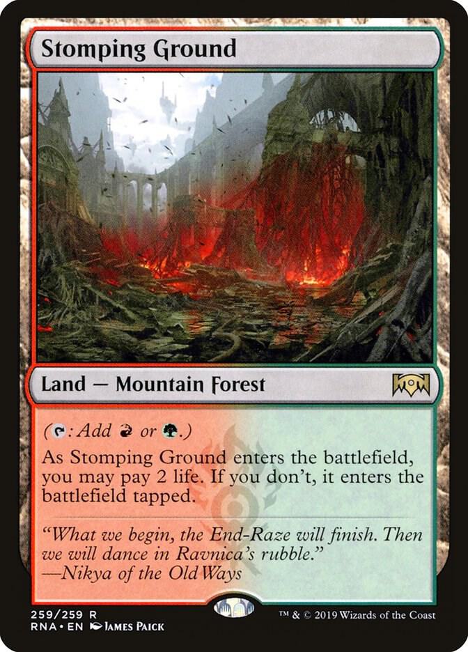 MTG foil GTC 踏み鳴らされる地/Stomping Ground en_05cada0e9d.webp