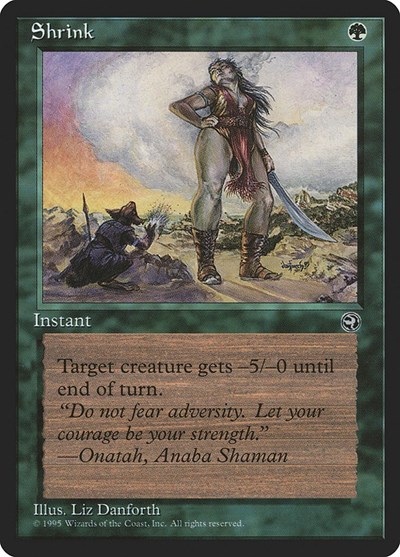 Shrink (Version 2) from HML #97b, Magic: The Gathering card