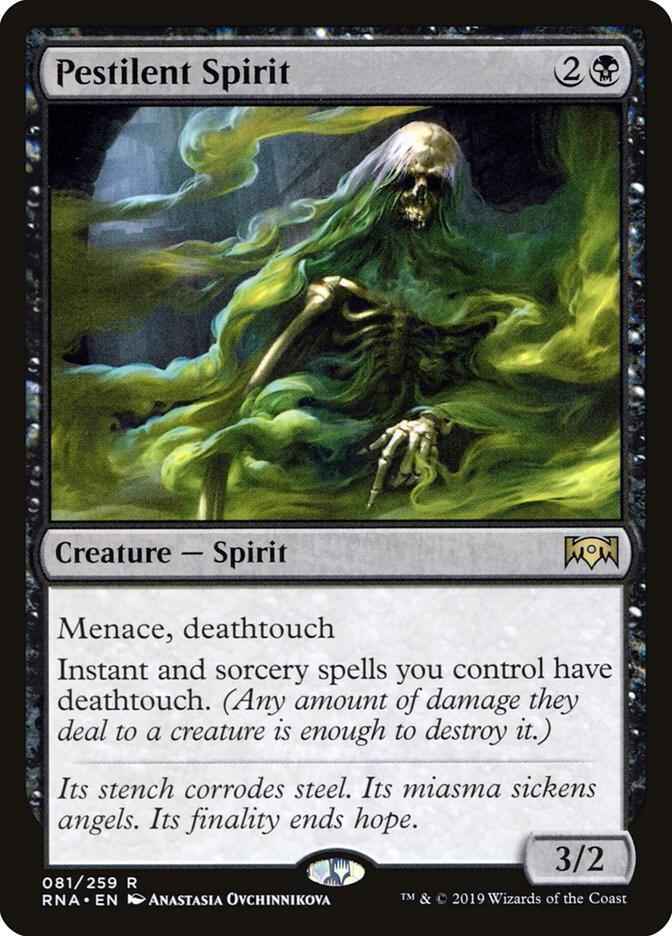 Pestilent Spirit - Ravnica Allegiance - Magic: The Gathering