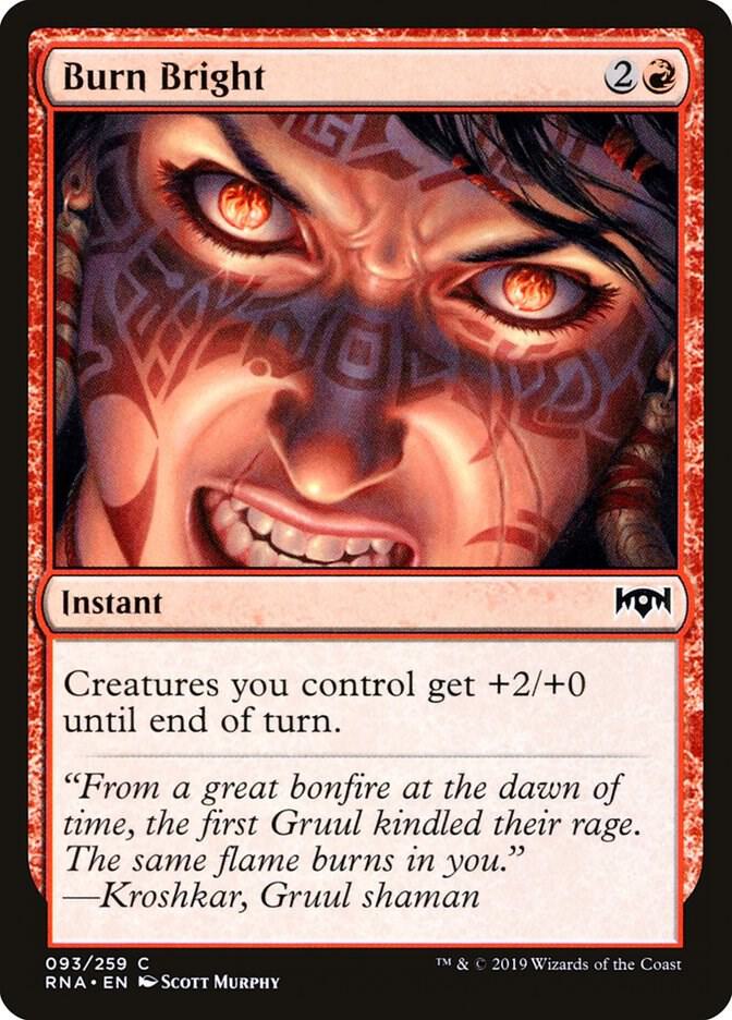 Burn Bright - Ravnica Allegiance - Magic: The Gathering