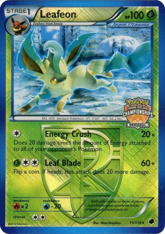 Leafeon - 11/116 (Regional Championship Promo) 11 from League & Championship Cards