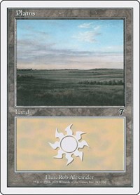 Plains (343) - 7th Edition - Magic: The Gathering card