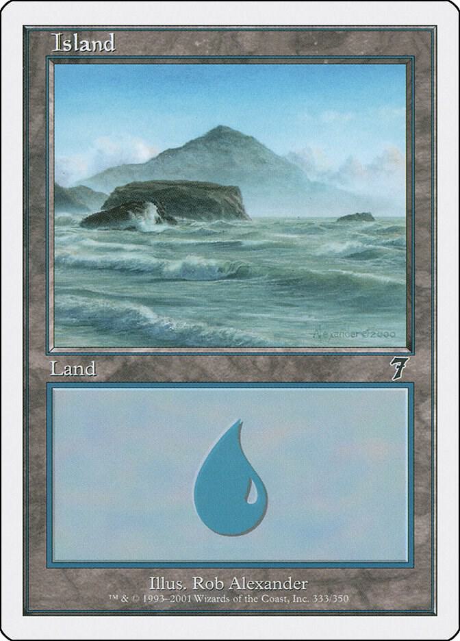 Island (333) 333 card