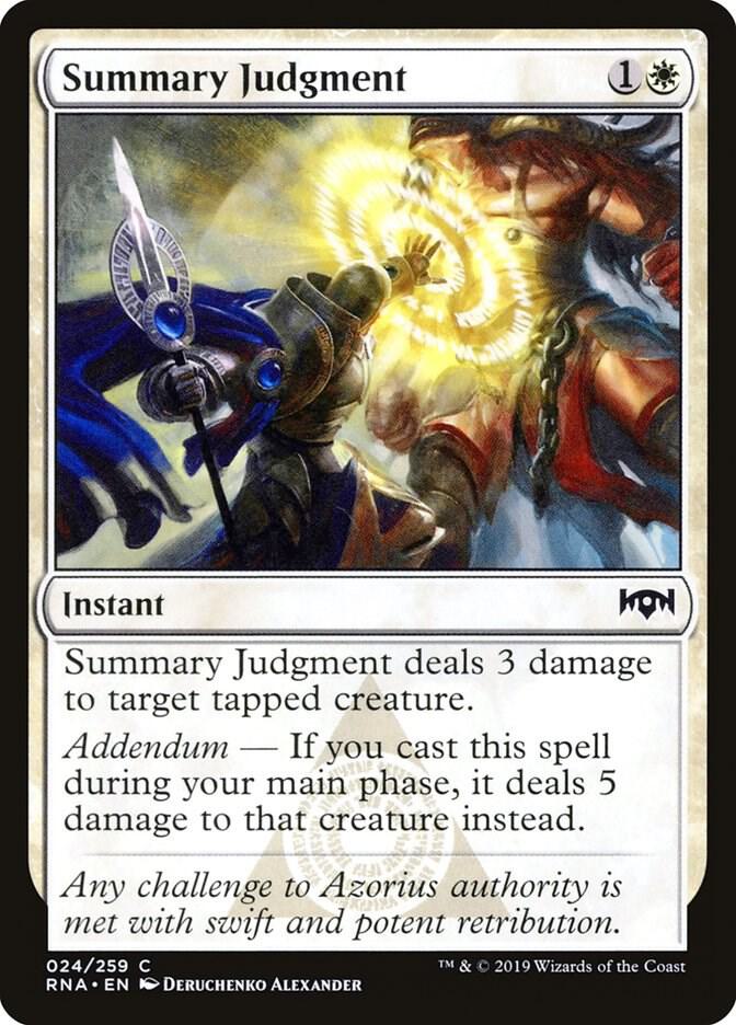 Summary Judgment - Ravnica Allegiance - Magic: The Gathering