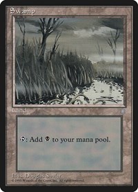 Swamp (354) - Ice Age - Magic: The Gathering card