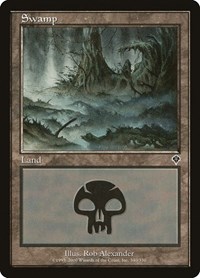 Swamp (340) - Invasion - Magic: The Gathering card