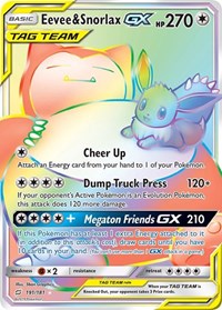 Eevee & Snorlax GX (Secret)