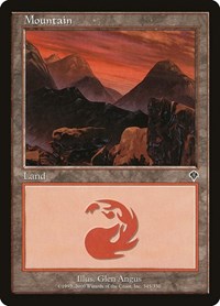 Mountain (345) - Invasion - Magic: The Gathering card