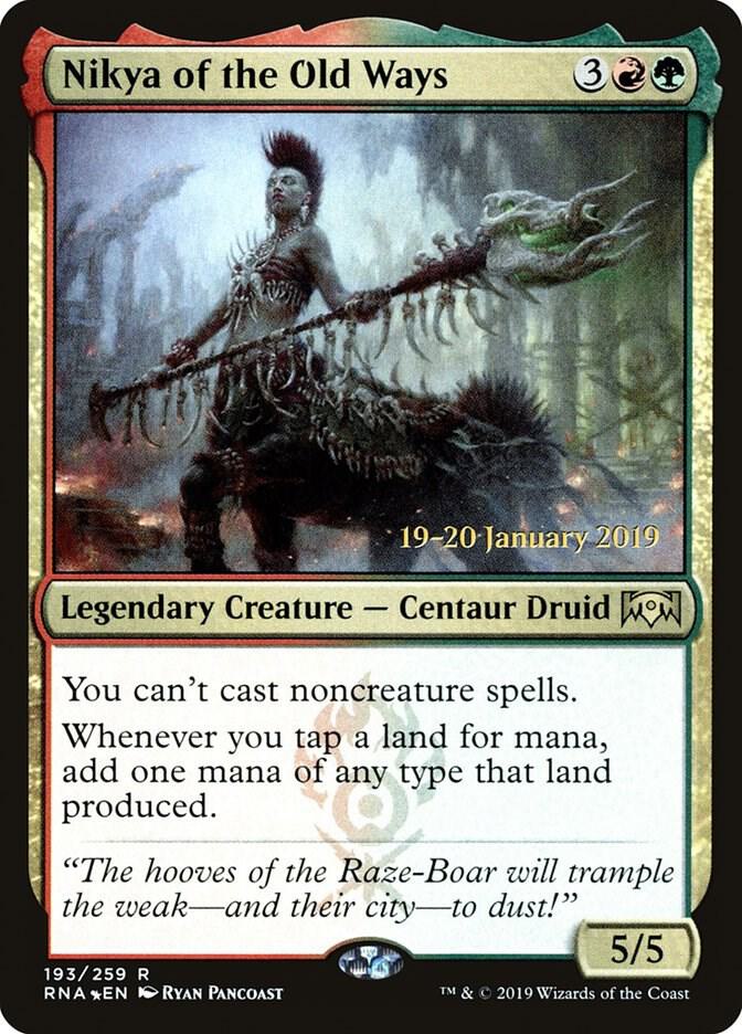 Nikya of the Old Ways #193s — Ravnica Allegiance Promos