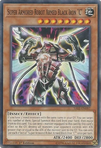 Super Armored Robot Armed Black Iron C