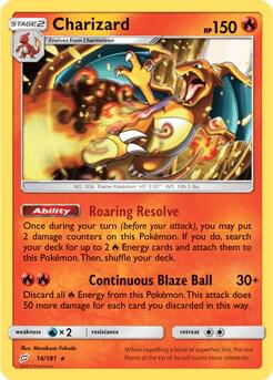 Charizard - 14/181 (SM Team Up) 014/181 from Deck Exclusives