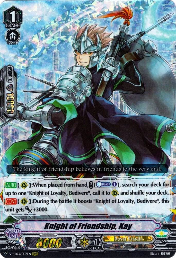Knight of Friendship, Kay - V-BT03: Miyaji Academy CF Club - Cardfight  Vanguard - TCGplayer.com