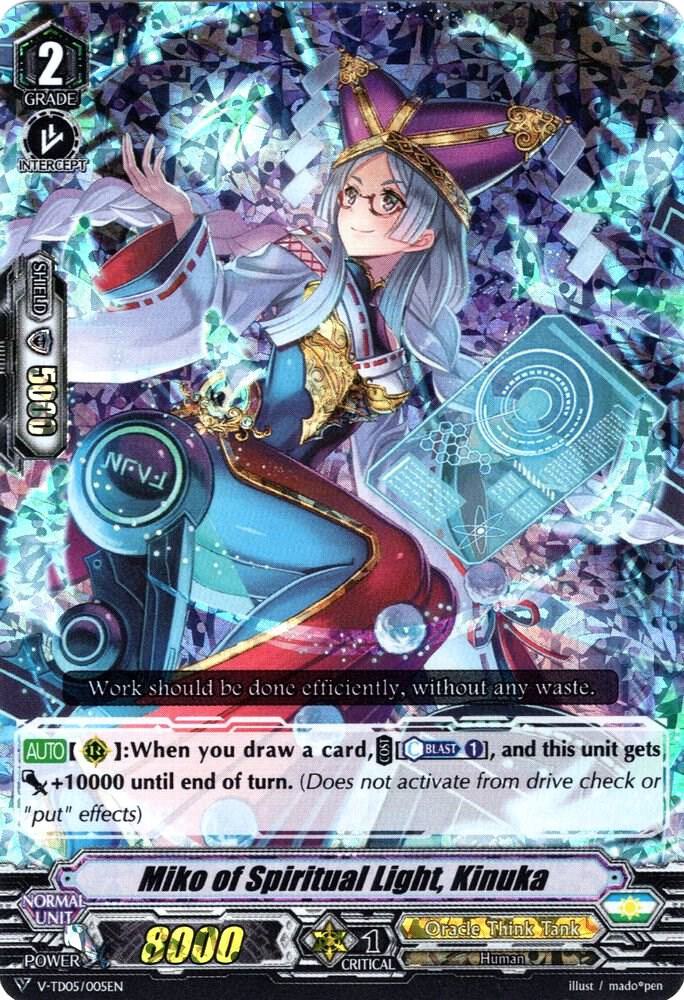 Miko of Spiritual Light, Kinuka (RRR Foil)