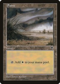 Plains (Shrub) - Tempest - Magic: The Gathering card