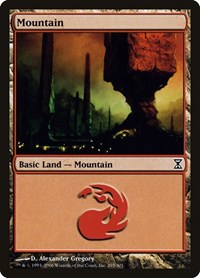 Mountain (295) - Time Spiral - Magic: The Gathering card