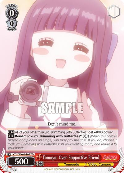 Tomoyo: Over-Supportive Friend