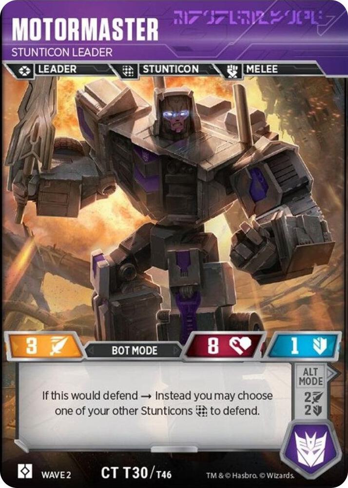 Motormaster - Stunticon Leader - Rise of the Combiners - Transformers TCG -  TCGplayer.com