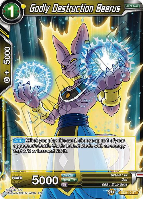 Godly Destruction Beerus #SD8-10 — Destroyer Kings