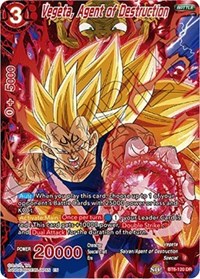 Vegeta, Agent of Destruction card art