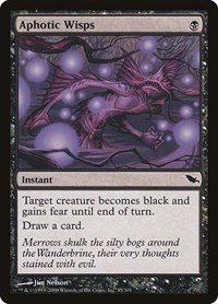 Aphotic Wisps - Shadowmoor - Magic: The Gathering card