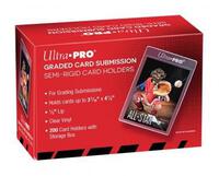 ultra pro graded card submission semi rigid 200 pcs Ultra Pro Semi Rigid 1/2
