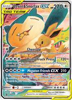 【PSA10】イーブイ＆カビゴンGX/Eevee & Snorlax プロモ PSA 10 Eevee & Snorlax GX 297/SM-P Promo Tag Bolt 2018