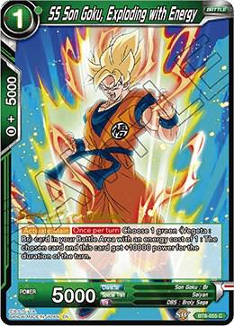 SS Son Goku, Exploding with Energy #BT6-055_PR — Destroyer Kings Pre-Release Cards
