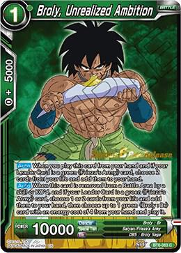 Broly, Unrealized Ambition #BT6-063_PR — Destroyer Kings Pre-Release Cards