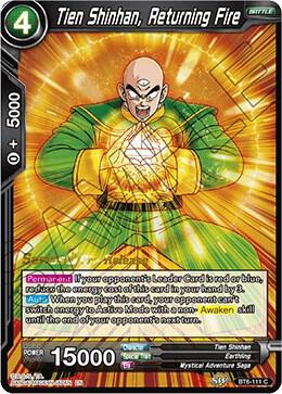 Tien Shinhan, Returning Fire #BT6-111_PR — Destroyer Kings Pre-Release Cards