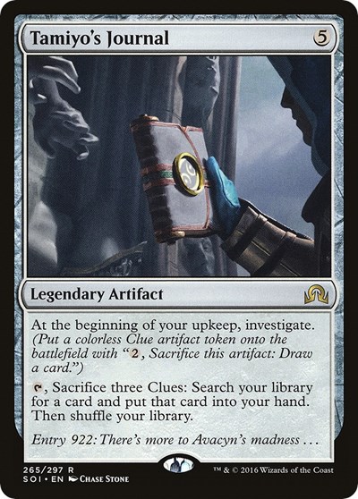 Tamiyo's Journal (Entry 922) from SOI #265†e, Magic: The Gathering card