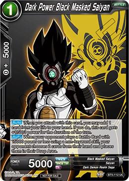 Dark Power Black Masked Saiyan (Event Pack 3 - 2019) #BT5-112_PR — Promotion Cards