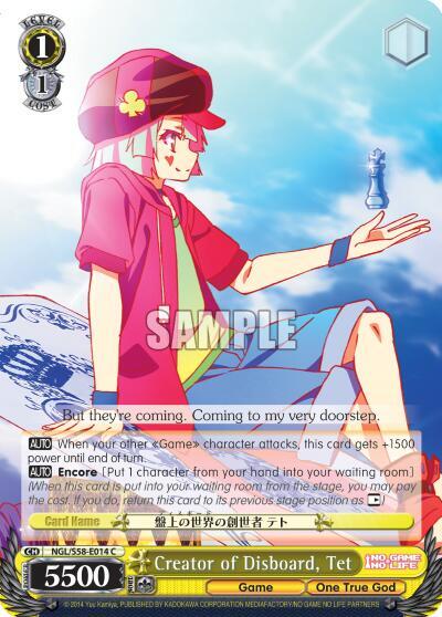 その他 No Game No Life Deck Box - Disboard 2zzhgl6 Creator of Disboard, Tet - No Game No Life - Weiss Schwarz