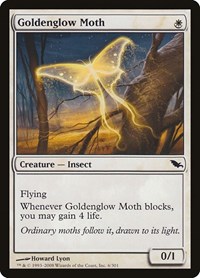 Goldenglow Moth - Shadowmoor - Magic: The Gathering card