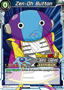 Zen-Oh Button (Level 2) #BT2-067 — Judge Promotion Cards