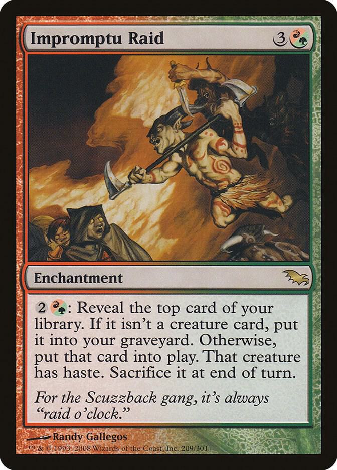 Impromptu Raid 209 card