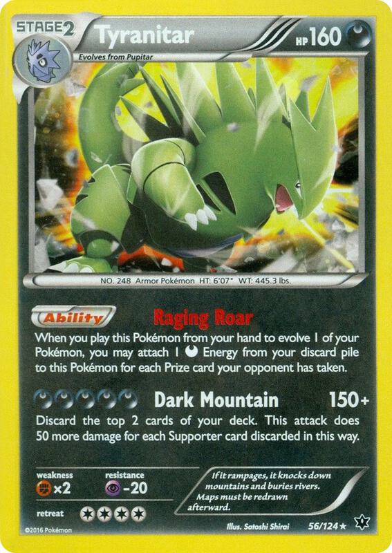 Tyranitar - 56/124 (Cosmos Holo) 056/124 from Miscellaneous Cards & Products