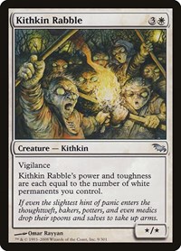 Kithkin Rabble - Shadowmoor - Magic: The Gathering card