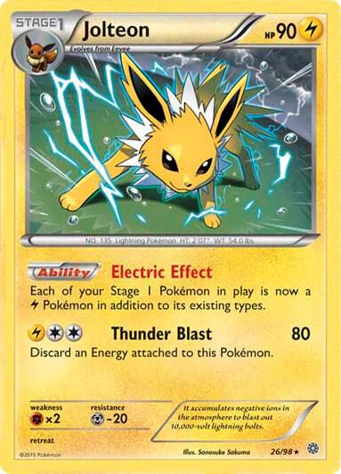 Jolteon - 26/98 (Cosmos Holo) 026/098 from Miscellaneous Cards & Products
