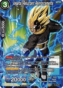 Vegeta, Reluctant Reinforcements (Power Booster) #P-123 — Promotion Cards