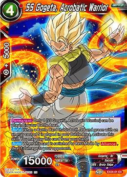 SS Gogeta, Acrobatic Warrior #EX04-01 — Expansion Deck Box Set 04: Unity of Saiyans