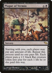 Plague of Vermin - Shadowmoor - Magic: The Gathering