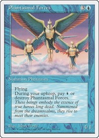 Phantasmal Forces - Fourth Edition - Magic: The Gathering card