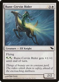 Rune-Cervin Rider - Shadowmoor - Magic: The Gathering card