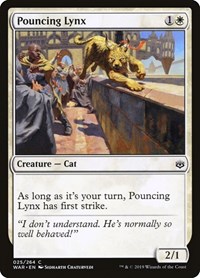 Pouncing Lynx - War of the Spark - Magic: The Gathering card