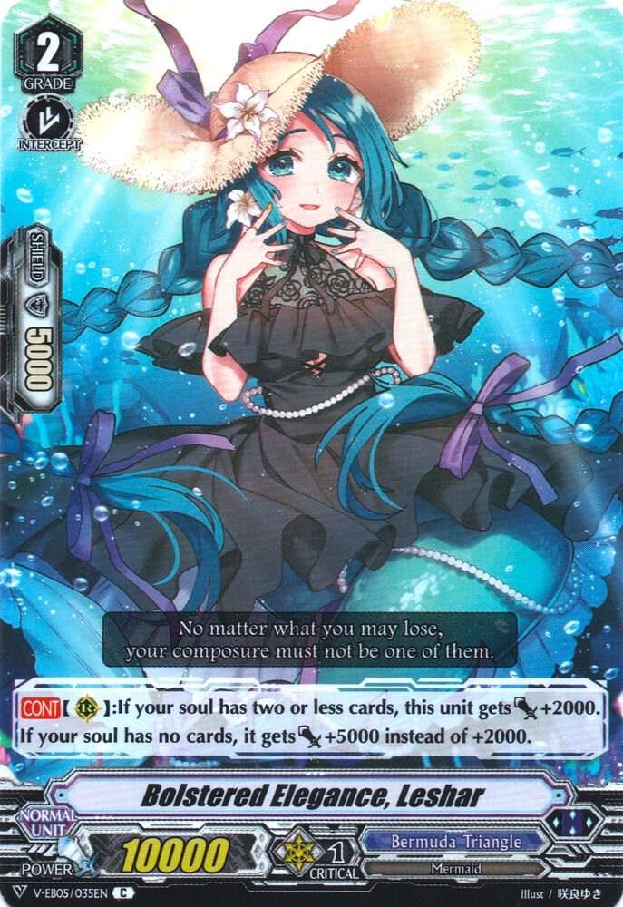 Bolstered Elegance, Leshar