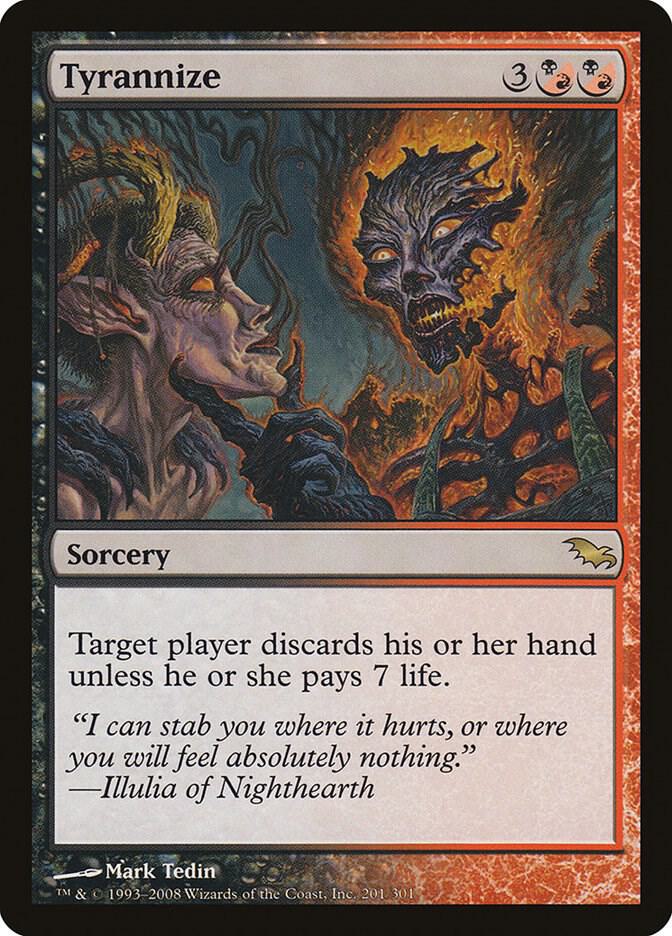 Tyrannize 201 card