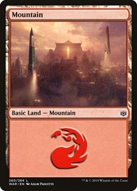 Mountain (260) - War of the Spark - Magic: The Gathering card