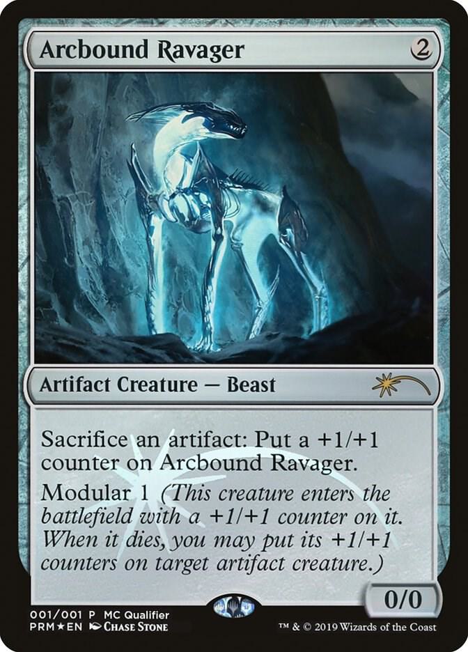 電結の荒廃者 Arcbound Ravager プロモ　Artist proof Arcbound Ravager - WMCQ Promo Cards - Magic: The Gathering